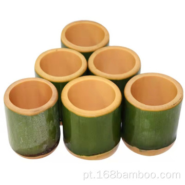 Tubo de bambu cosmético de contêiner de vela de bambu